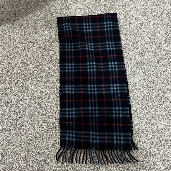 Burberry Plaid Scarf in Black, blue and Red - Picture 1 of 3